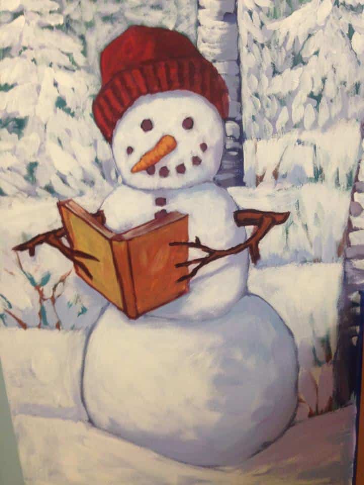 Snowman mural