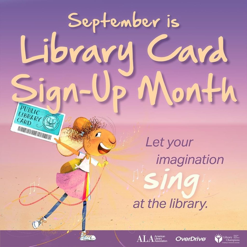 September library card sign up month